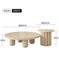 French internet celebrity stylish creative round coffee table cream nordic living room small apartment coffee table table wabi-sabi style