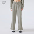 New winter fleece-lined warm fitness sweatpants - versatile straight-leg loose casual trousers for women (daw152)