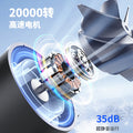2025 cross-border high-power turbine fan - outdoor camping handheld fan with 100-speed stepless adjustment and digital display