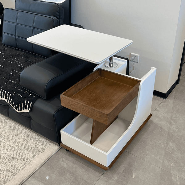 Modern mobile cart coffee table trolley small apartment home sofa simple intelligent lift living room side cabinet Internet celebrity