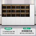 7-door filing cabinet-right door cabinet (with light strip) warm white + iron gray