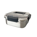 316 stainless steel food storage container lunch box - large capacity, airtight refrigerator organizer with lid - fruit bento box