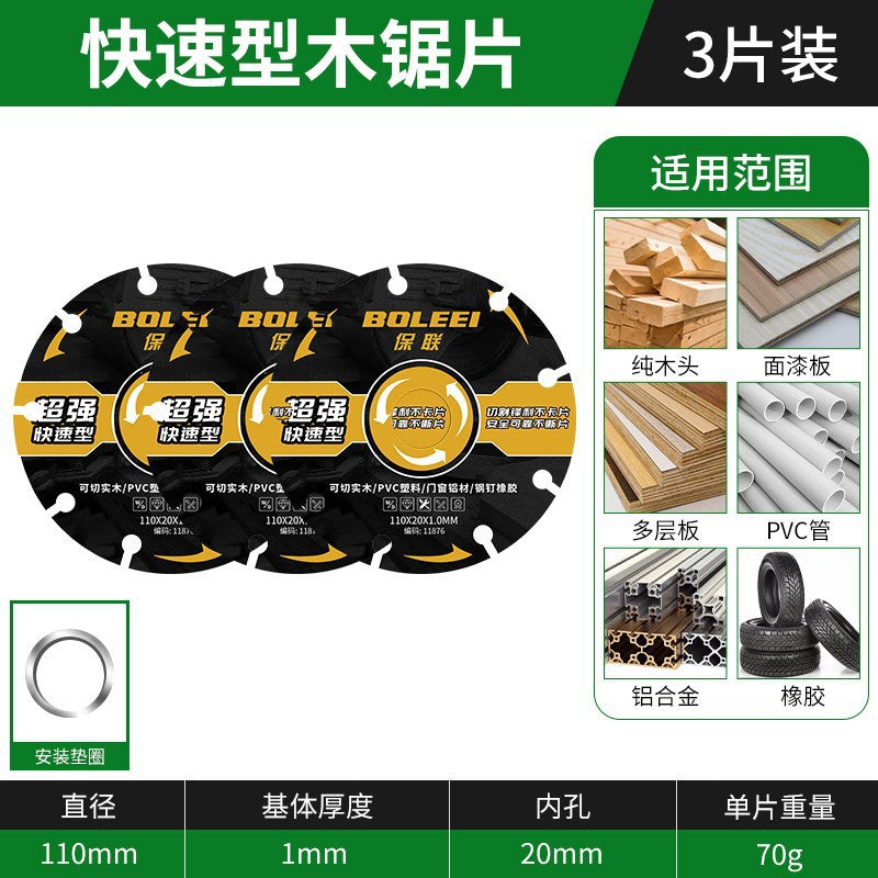 New woodworking saw blade 4inch - alloy cutting disc for pvc, plastic, aluminum, and solid wood - specifically designed for electric saws, angle grinders, and cutting machines