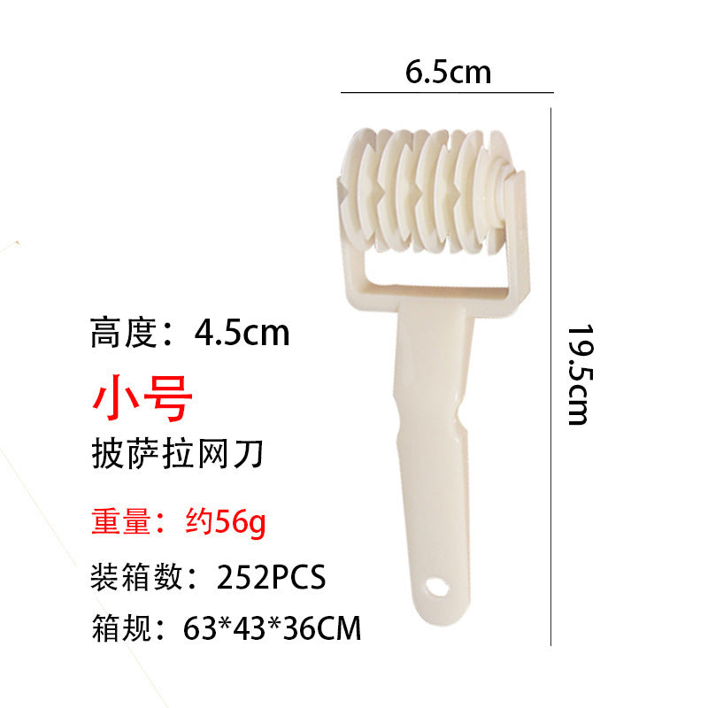 Large plastic mesh knife dough roller knife pizza pizza roller knife creative baking tool
