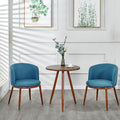 Nordic faux solid wood meeting table and chair set - modern minimalist chairs, creative casual round table, perfect for bubble tea and coffee shops