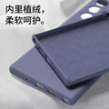 Suitable for samsung s26ultra mobile phone case straight edge liquid silicone s24plus lens all-inclusive a56 soft protective case