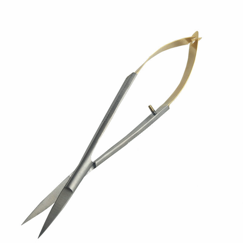 Small scissors for double eyelid scissors, gold handle removal, cut open corners of the eyes, beauty, fine scissors, straight head tissue scissors, gum scissors