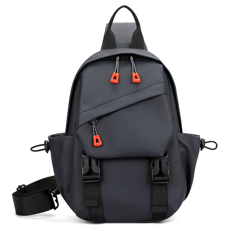 Cross-border fashion breast bag men's trend multi-functional casual shoulder bag large capacity cycling sports lightweight messenger bag