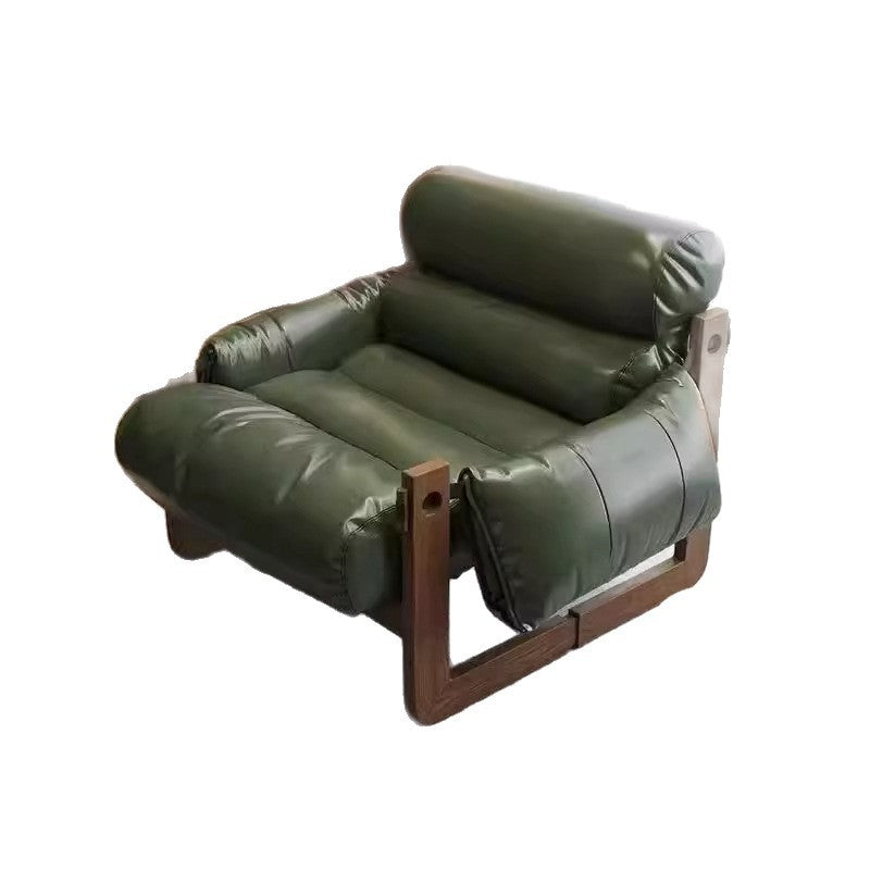 Medieval jersey island chair casual chair balcony single lazy sofa lounge chair living room reclining and sleeping solid wood sofa