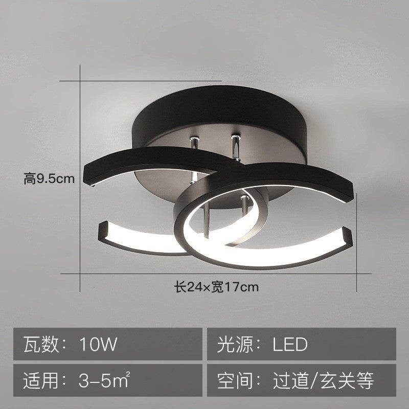 Hallway aisle light modern minimalist entryway ceiling light smart stepless remote control cloakroom stairway balcony foyer light