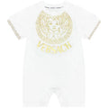 Baby romper summer thin style boy's crawling suit short sleeve onesie summer outfit gold foil print outdoor jumpsuit