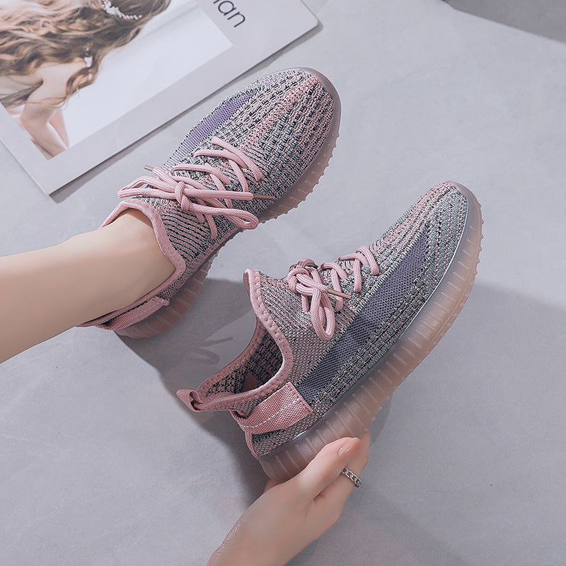 Soft and lightweight coconut shoes for women, breathable and odor-resistant mesh sneakers for summer, versatile for students, work, running, and casual sports