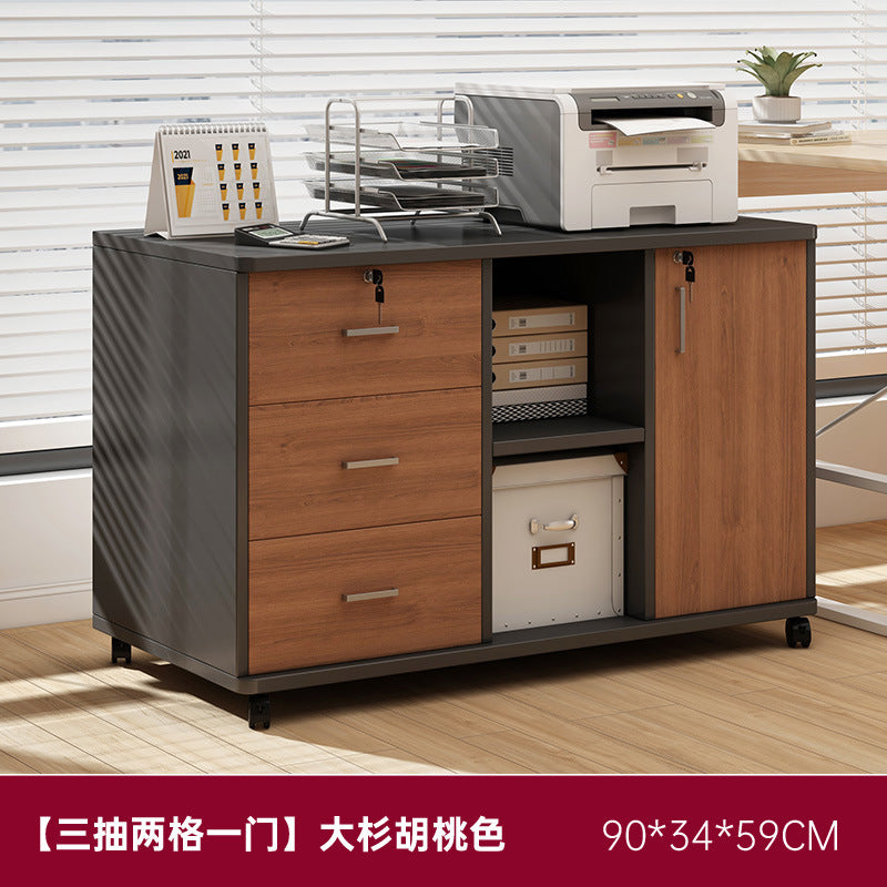Office file cabinet with lock, storage cabinet, data storage cabinet, under table, low cabinet, printer, locker, side cabinet