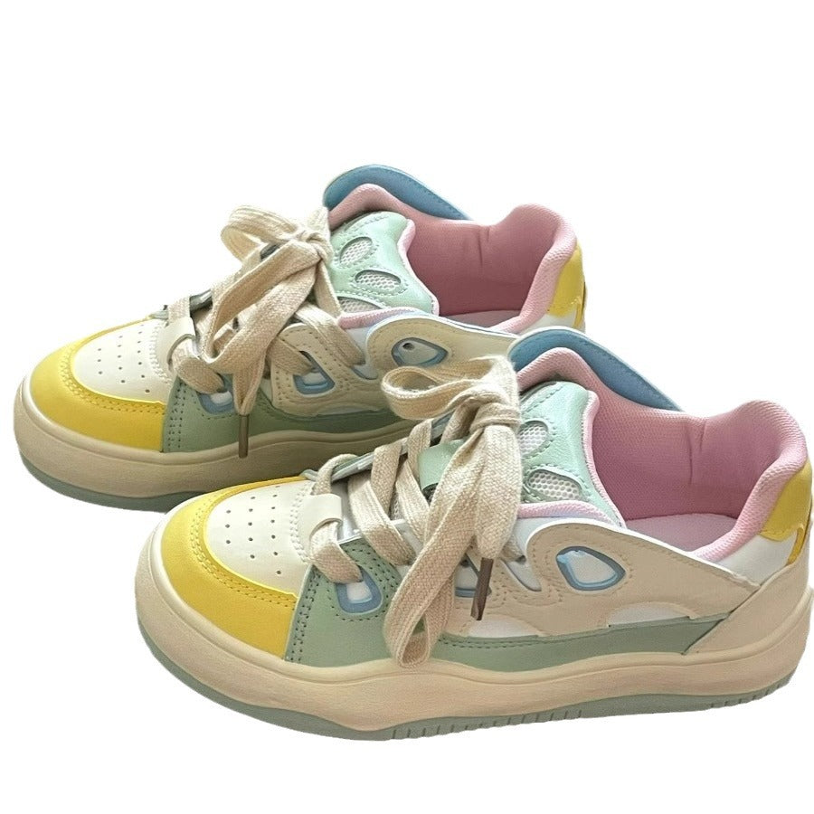 Maillard sneakers macaron cream ice cream student style easiest for matchcasual shoes popular running breathable sneakers