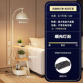 Cream wood art table lamp with warm light