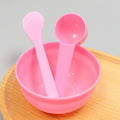 Bulk: pink 3 pieces (20ml round bottom spoon + small bowl + small stick)