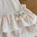 Girls' summer new style outfit: chic sleeveless babydoll top and trendy wide-leg casual pants two-piece set