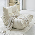 Caterpillar sofa balcony casual chair living room reclining and sleeping cream reclining lazy sofa