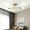 exclusive nordic light luxury double-head ceiling lamp multi-color geometric living room bedroom no main lamp export supply lamp