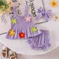 Kids clothing exclusively for i  fashion children's clothing new arrival kids pink suspender tops+shorts