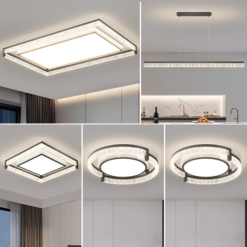 Italian minimalist living room light ceiling light modern minimalist atmosphere full spectrum eye protection bedroom light whole house lighting package