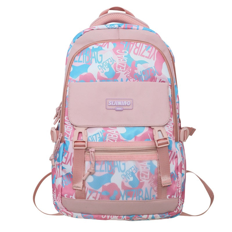 School bag female Korean version high school Japanese college student large capacity backpack junior high school student primary school student backpack