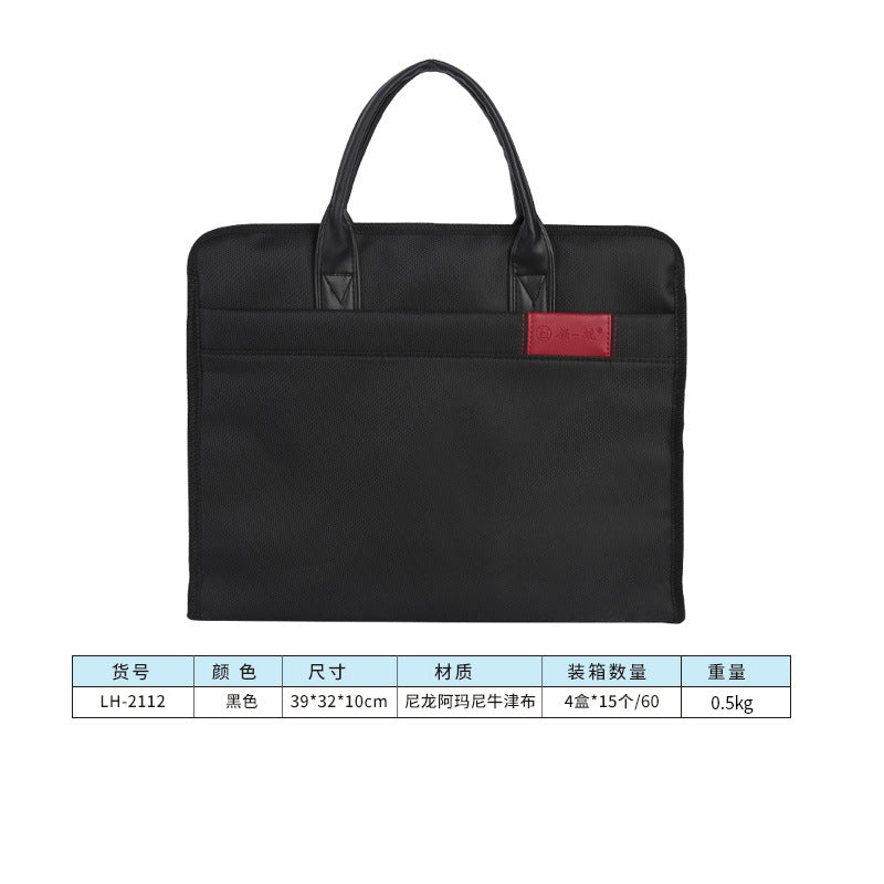 Pilot 2112 Briefcase Men's Business Oxford Cloth Laptop File Computer One Shoulder Slant Casual Meeting Bag Lightweight