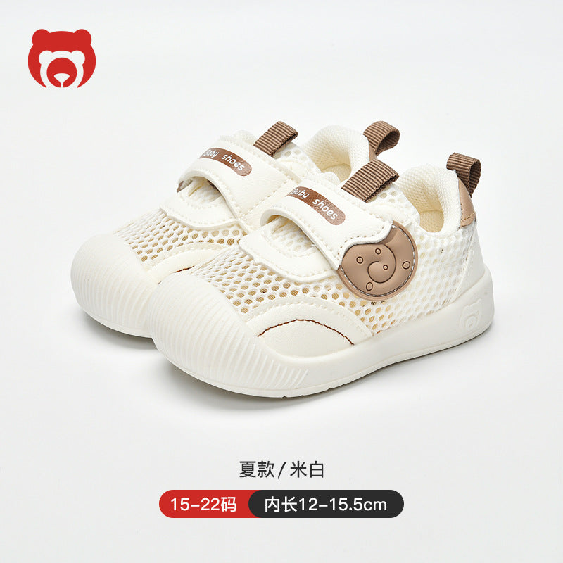 New baby sandals for boys, summer first walker shoes, 0-2 years old infant anti-slip soft sole mesh shoes for babies and toddlers, baby girl shoes