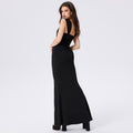 european and american women's clothing  hot style hip-covering square neck vest dress sexy slim slimming looklong mermaid dress