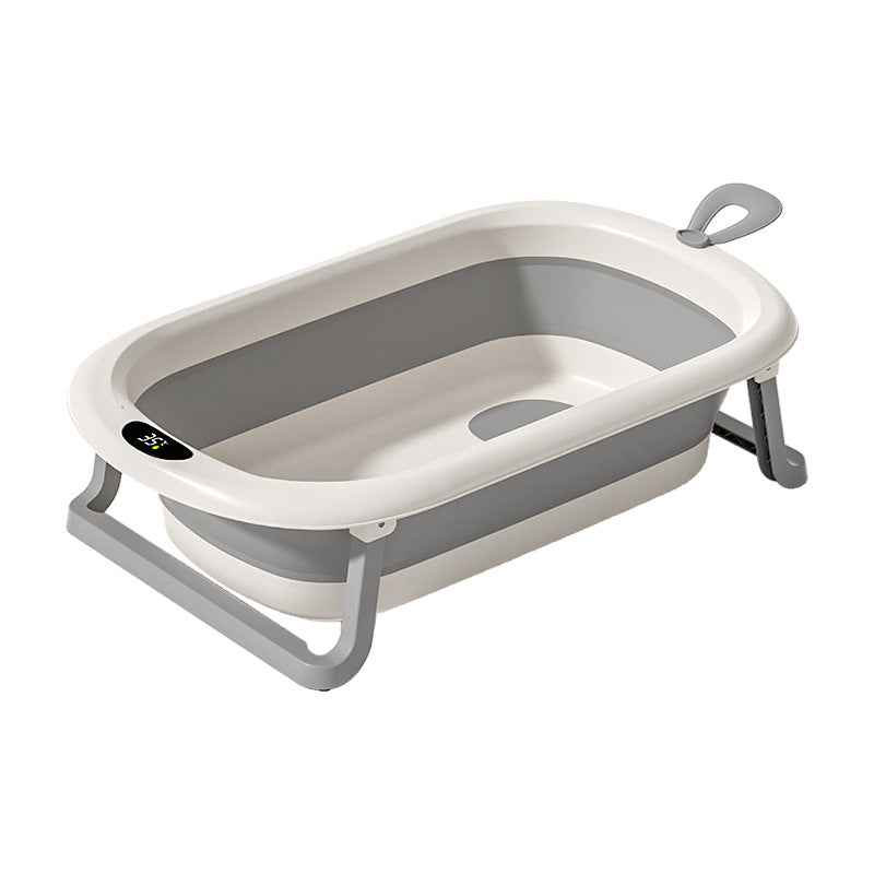 Collapsible baby bathtub - temperature-sensitive, home use, constant temperature, large bath tub for newborns and infants