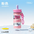 New tritan baby-grade high-temperature resistant plastic cup - student water bottle, portable and shatterproof fruit tea cup for summer school