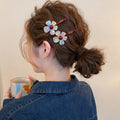 Symphony acetate flower hair clip women's side clip side hair clip 2026 new style bangs clip duckbill clip forehead hair accessories winter