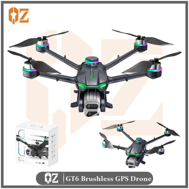 New gt6 drone: gps auto-return, quadcopter with obstacle avoidance, hd aerial photography, long-endurance remote control aircraft