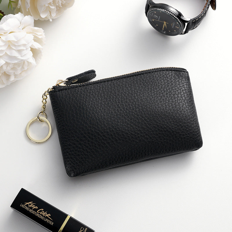 Small key zipper coin women's small wallet change bag mother model popular thin mini change bag storage bag