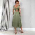 Summernew arrivalartificial silk dress slit satin satin long skirt wholesale european and american clothing classysenseexport