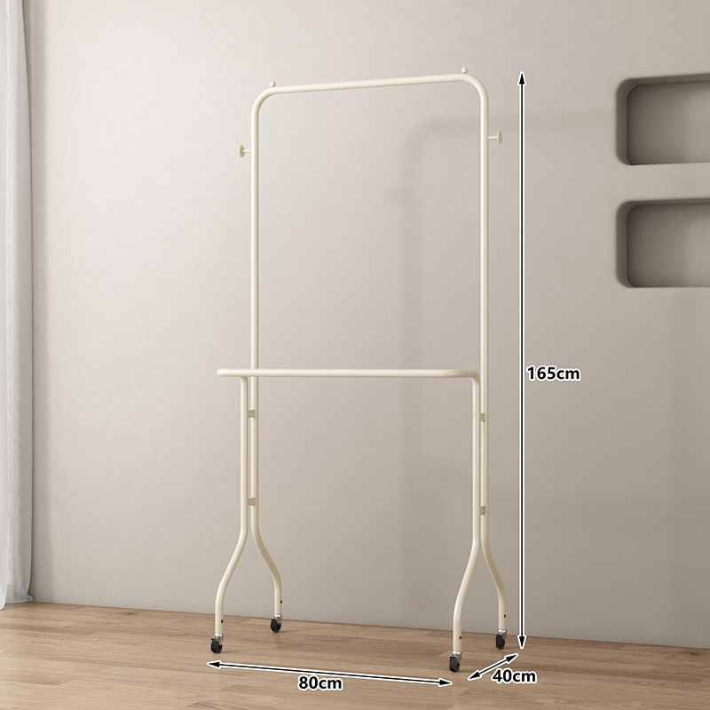 Casual clothes hanger italianaccessible luxury bedroom accessible luxury storage cream for home space floor-standing clothes coat rack shelf