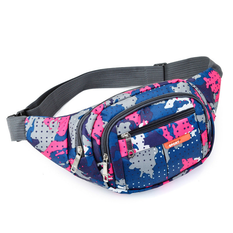 New niche men's messenger bag fashion spring and summer multi-functional breast bag fitness outdoor sports mobile phone fanny pack women