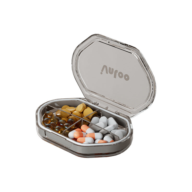 Portable carry-on small medicine box ins wind mini seven-day compartment medicine box, food-grade household medicine box