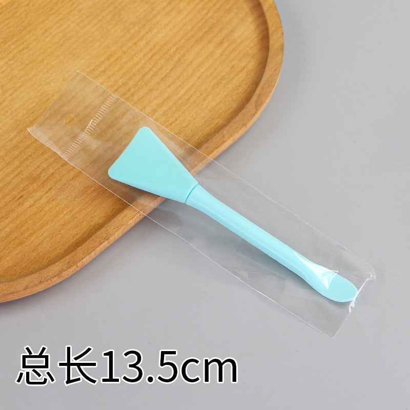 Beauty silicone brush facial mask brush makeup brush soft bristle head brush mud mask beauty tool fan-shaped fruit acid brush