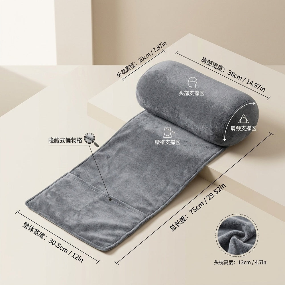 Ergonomic pillow for recliners, side sleeper support pillow, neck and head care pillow, travel pillow