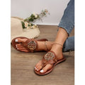 New arrival spot flip-flops  cross-border exclusive women's sandals hardware buckle summer flat shoes sandals