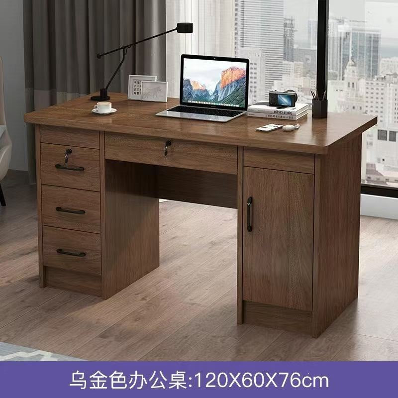 Solid wood eco-friendly desktop computer desk - office desk, small apartment home use, drawer bedroom desk, student table, writing desk