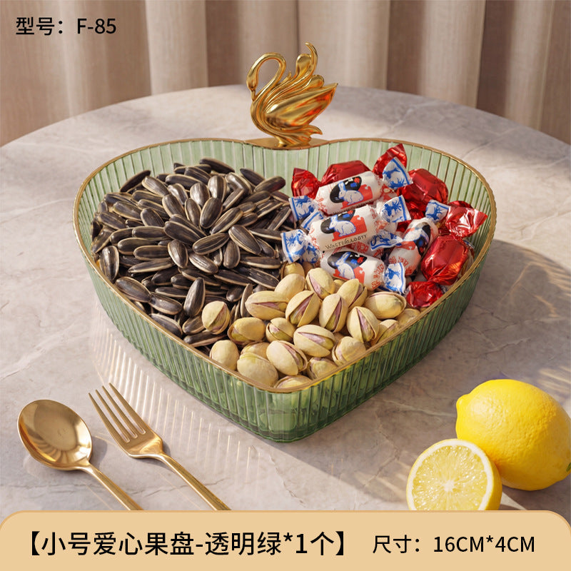For home plate small creative living room fruit plate accessible luxury good-looking coffee table snack plate melon seeds peanut candy plate