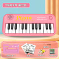 children's electronic keyboard, 24-key multifunctional wood grain design, toy for boys and girls, beginner baby educational electric piano