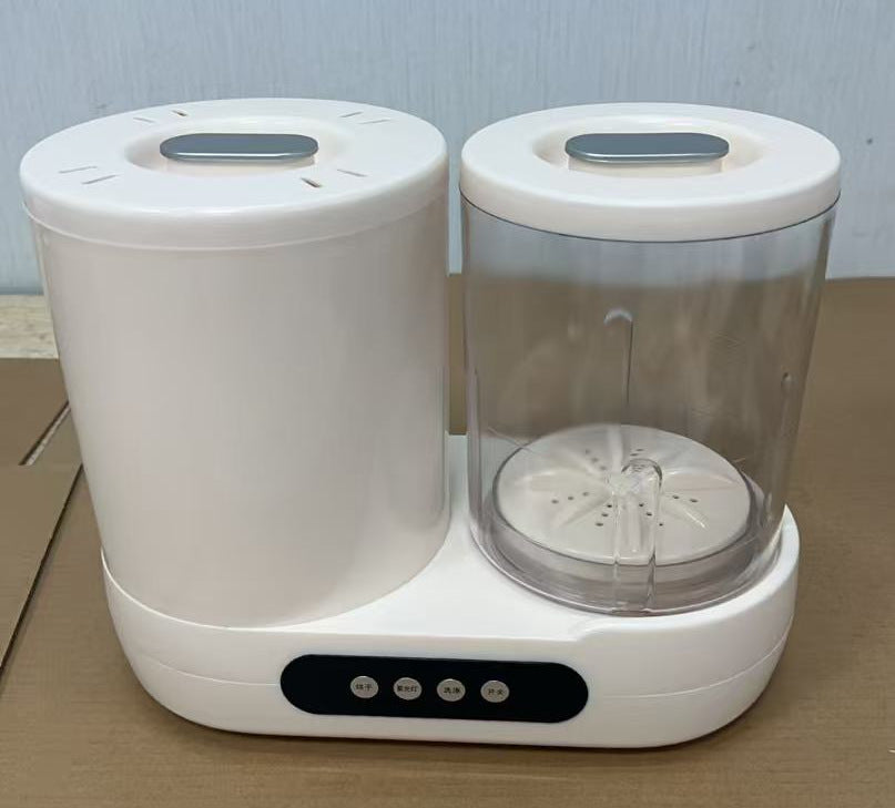 Mini underwear washing machine, compact panty washer, fully automatic washing, spinning, and drying machine with high-temperature sterilization for socks