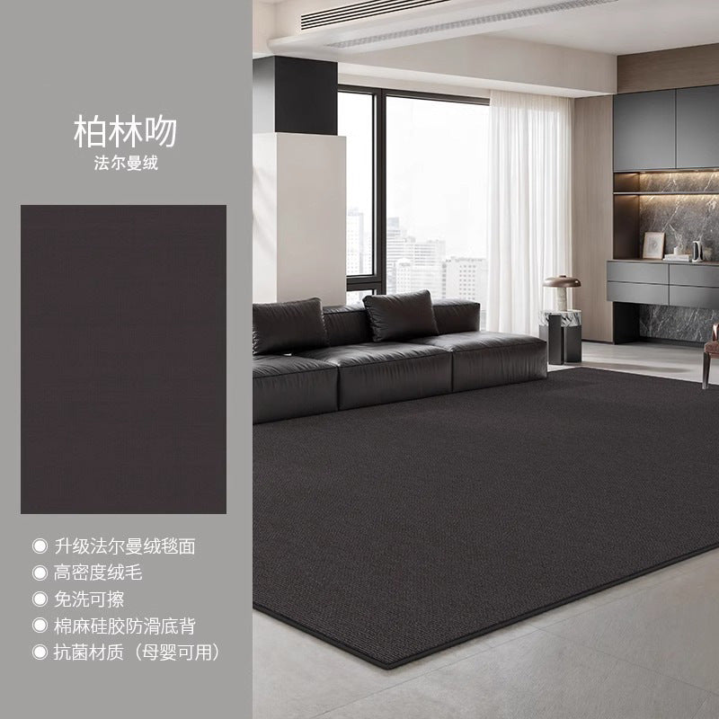 Distributed carpet living room italian minimalist  new waterproof bedroom no-wash wipeable light luxury high-end household floor mat