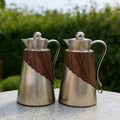 Frosted silver 2pcs thermos kettle