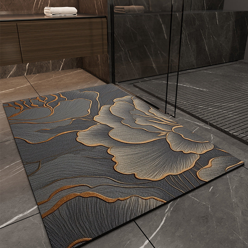 Bathroom absorbent floor mat soft diatom mud non-slip bathroom toilet for home bathroom door quick-drying door mat