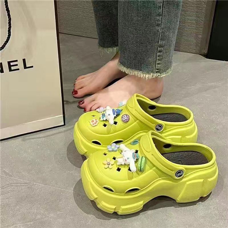 "eva clogs for women - 2024 new summer collection: chunky platform, height-boosting, trendy beach sandals"