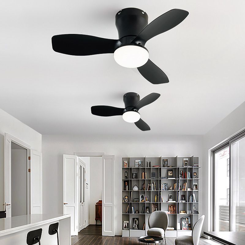 Ceiling fan light - nordic style for dining room, bedroom, children's room, and living room - inverter home use with integrated electric fan